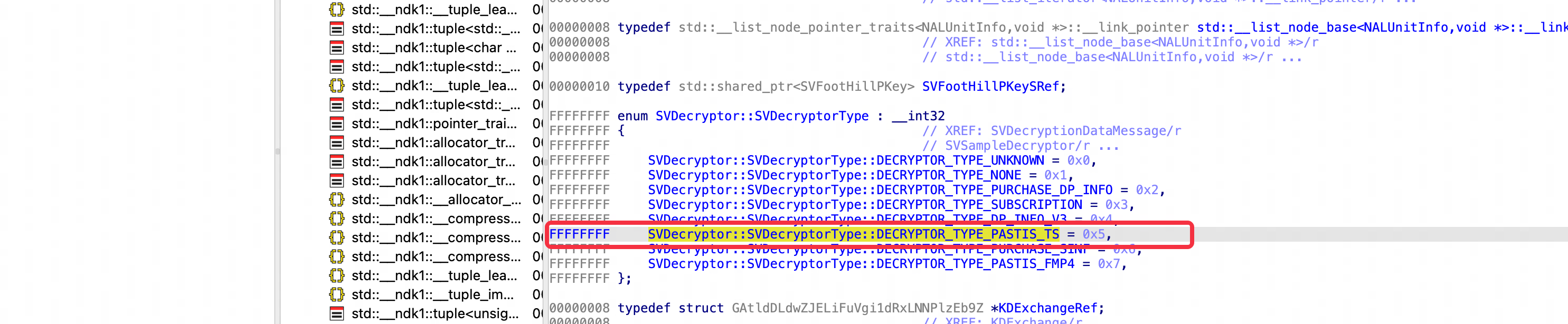 SVDecryptorType 枚举